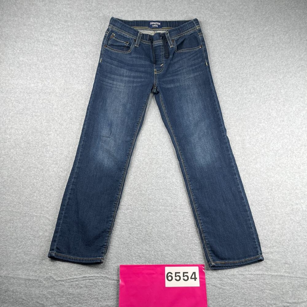 Denizen From Levis Elastic Waist Pants Womens Size 14 Regular Blue Lightweight
